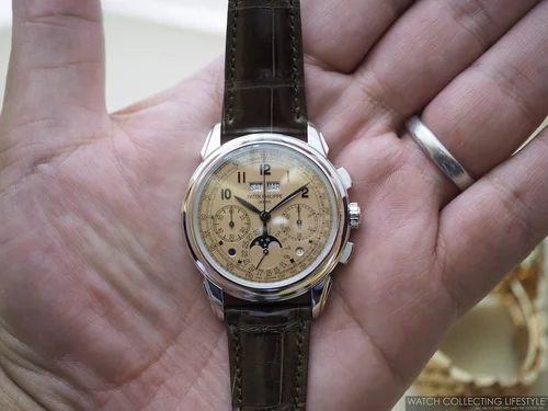 Insider Patek Philippe ref. 5270P in Platinum with Salmon Colored Dial. Hands on with a Grail Like No Other. WATCH COLLECTING LIFESTYLE